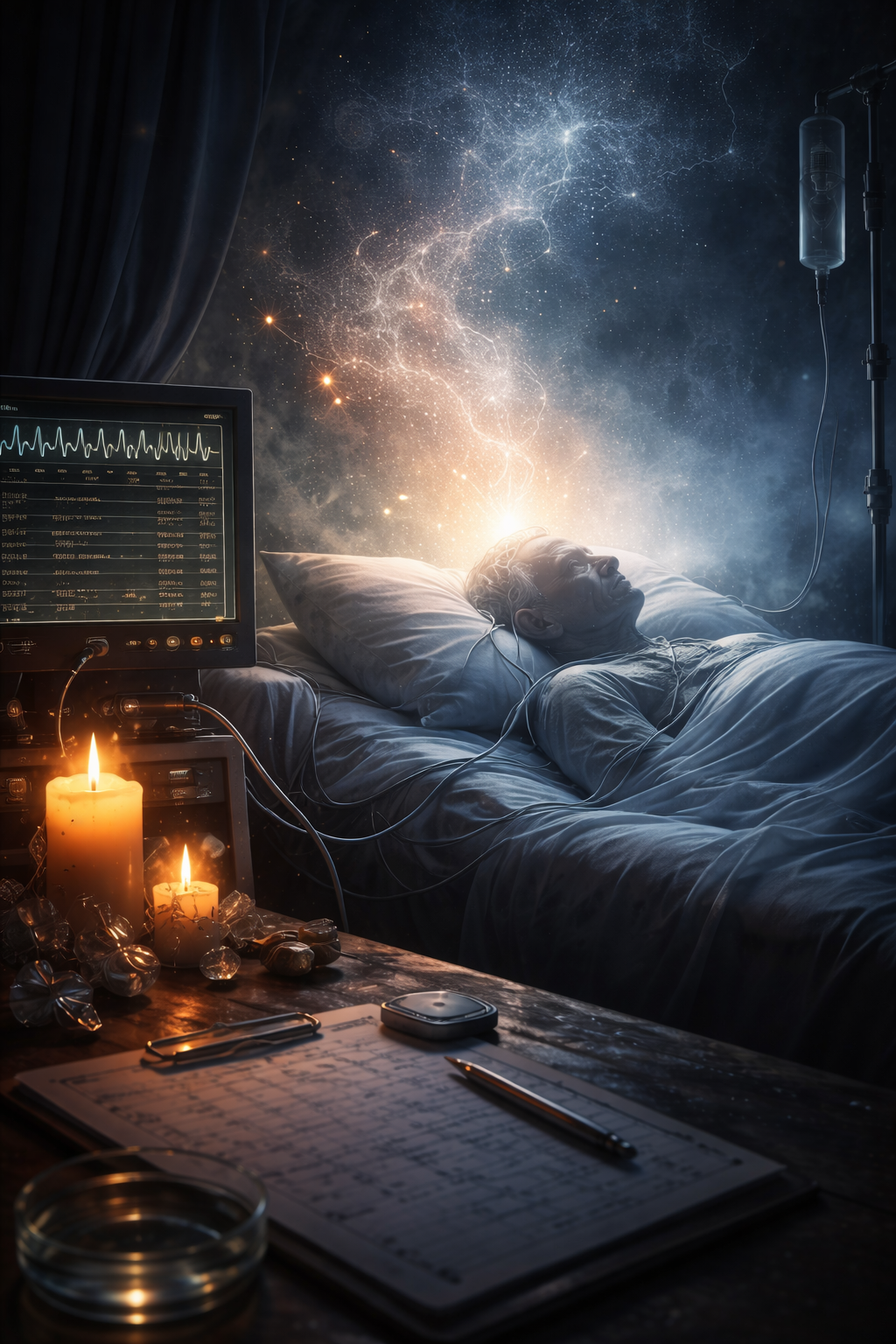 Bildslot zum Grenzbereich Tod, Übergang und biologischer Offenheit