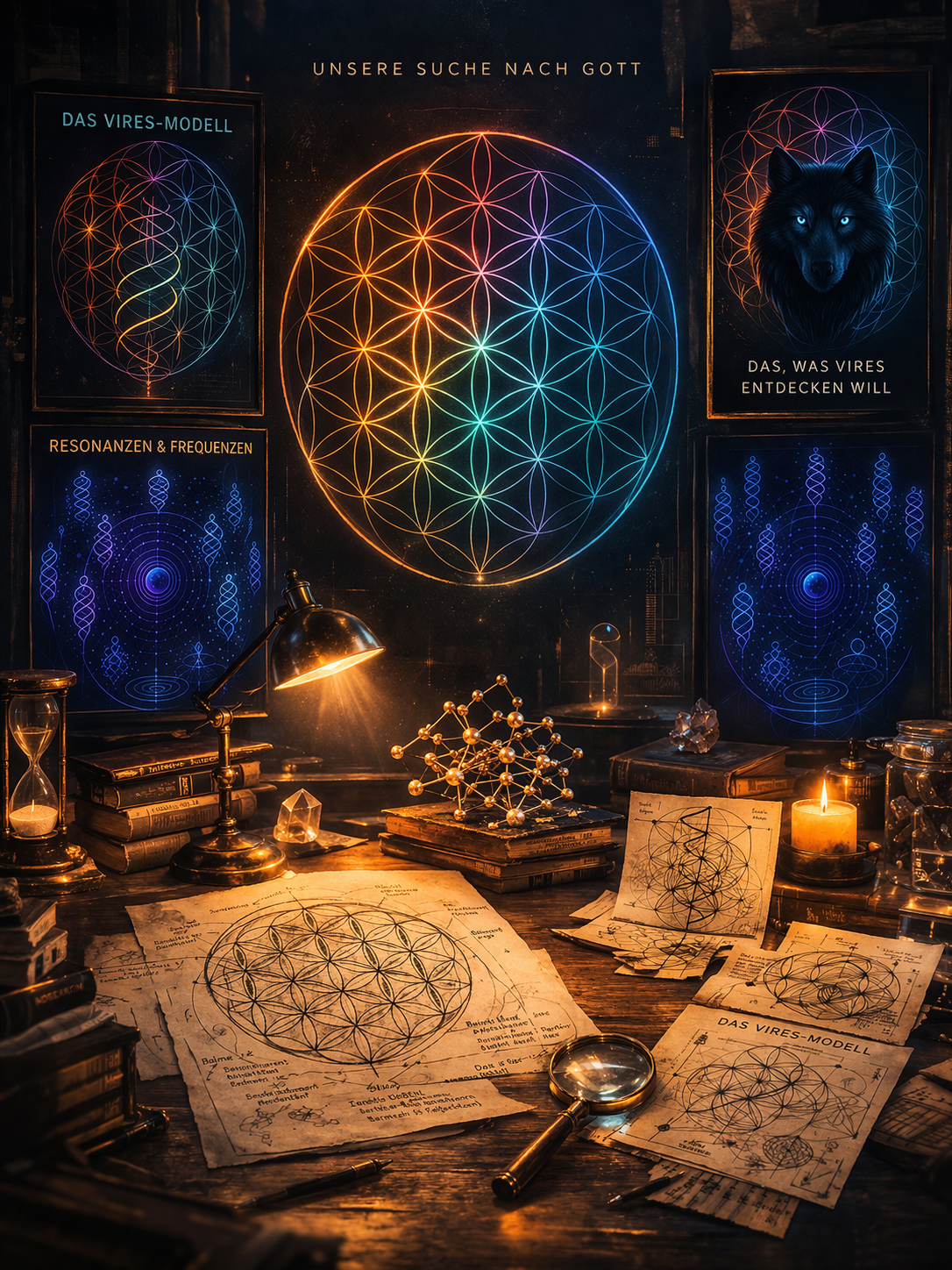 Atmosphärisches Forschungsbild als Einstieg in den VIRES Forschungsraum